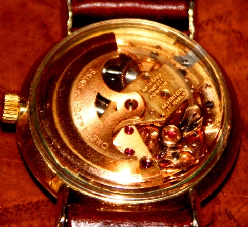 Gold Omega Seamaster Deville Open Back